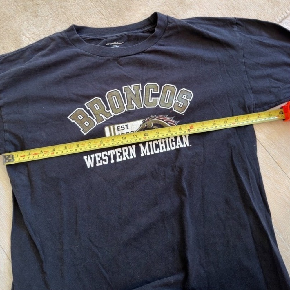 Pro Edge Western‎ Michigan Broncos Long Sleeve T-Shirt Black Mens XL - Picture 6 of 8